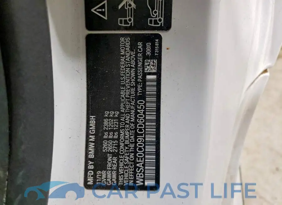 WBSAE0C09LCD60450# 12