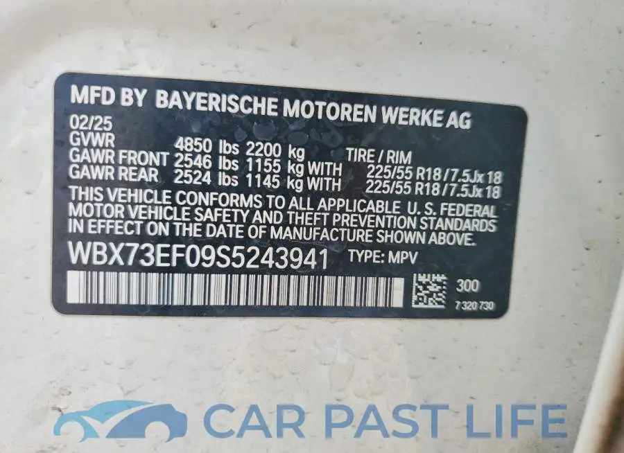 WBX73EF09S5243941# 13