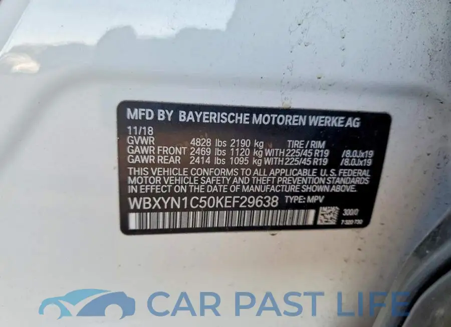 WBXYN1C50KEF29638# 13