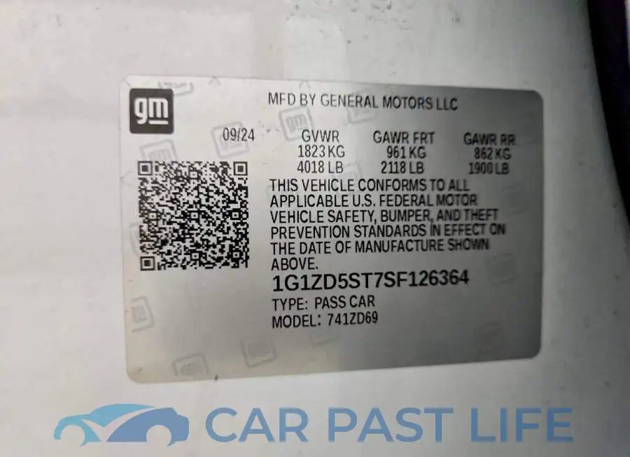 1G1ZD5ST7SF126364# 12