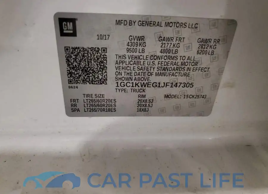1GC1KWEG1JF147305# 13