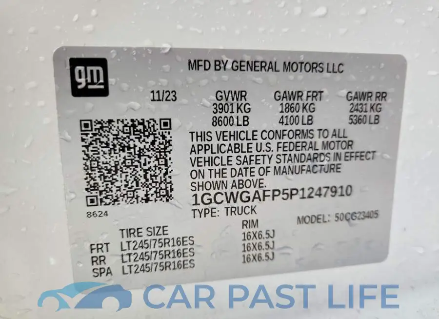1GCWGAFP5P1247910# 14