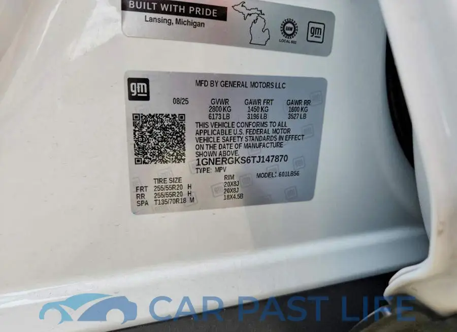 1GNERGKS6TJ147870# 13
