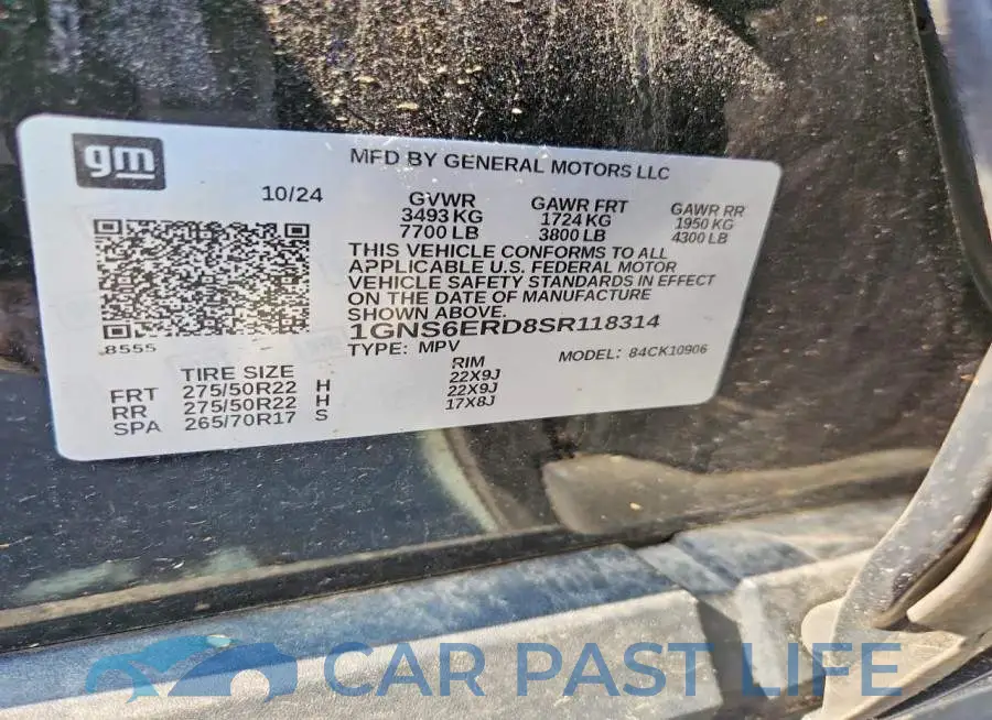 1GNS6ERD8SR118314# 13