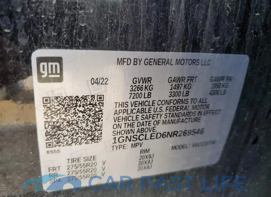 1GNSCLED6NR269546# 13