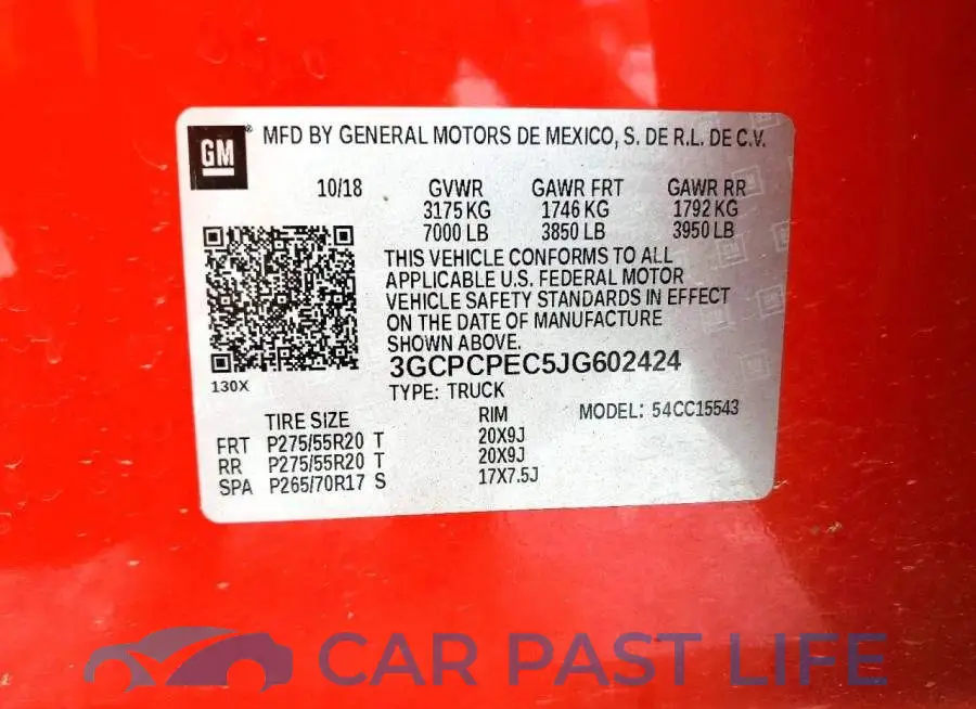 3GCPCPEC5JG602424# 12