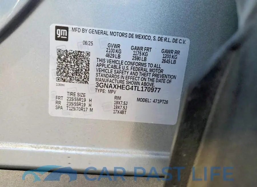 3GNAXHEG4TL170977# 13