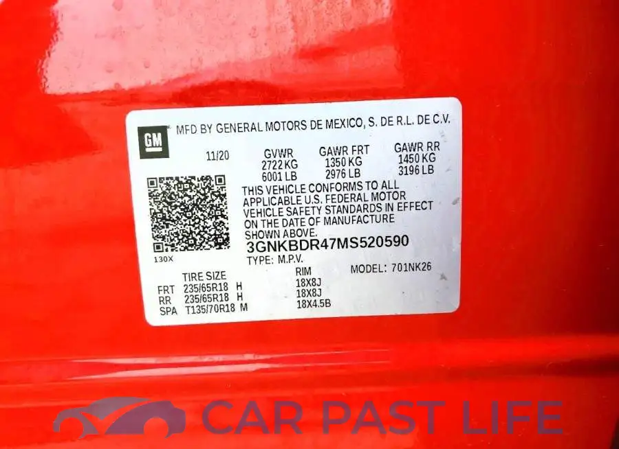 3GNKBDR47MS520590# 13