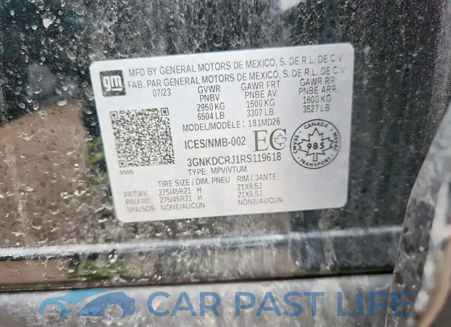 3GNKDCRJ1RS119618# 14