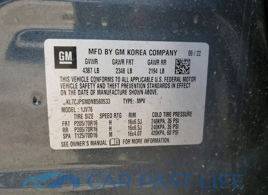 KL7CJPSM0NB560533# 13