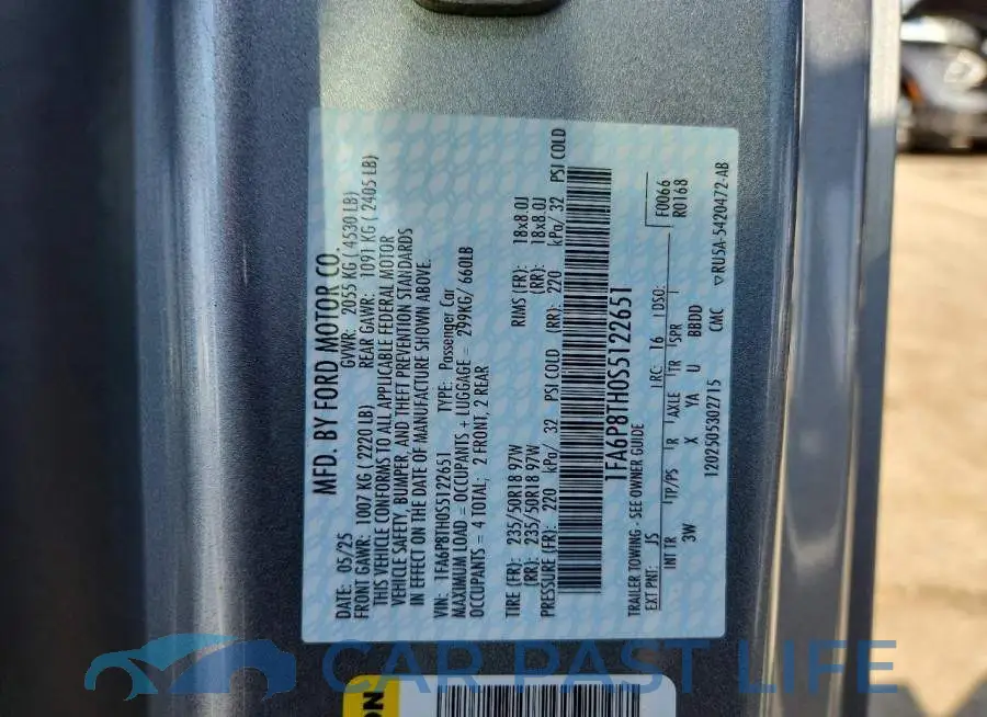 1FA6P8TH0S5122651# 12