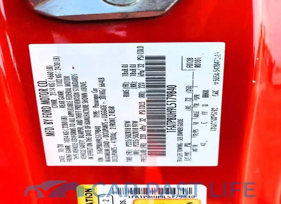 1FATP8UH9L5179840# 12