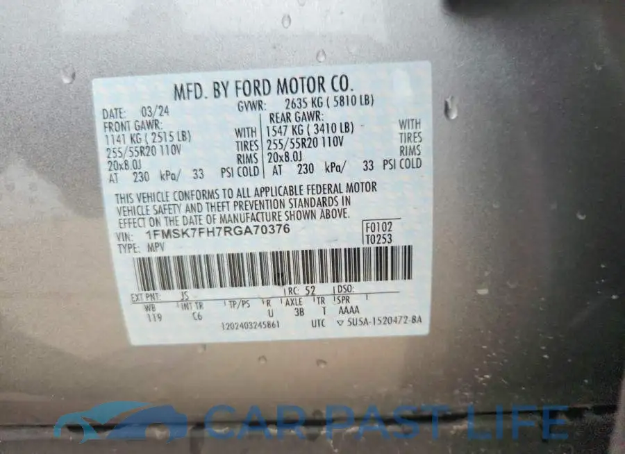 1FMSK7FH7RGA70376# 13