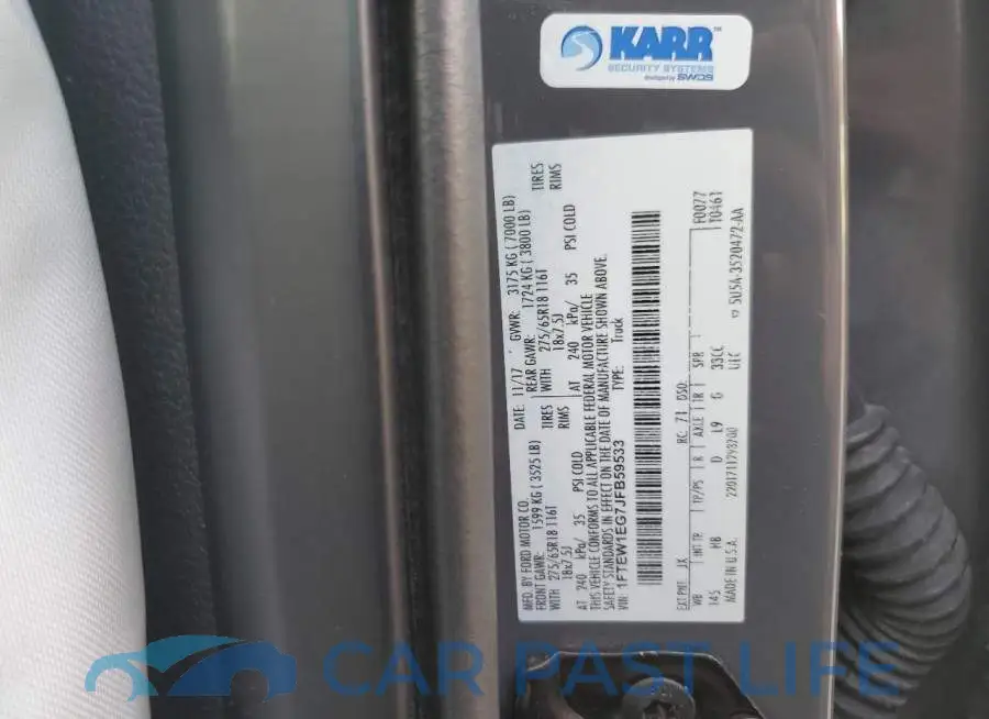 1FTEW1EG7JFB59533# 12