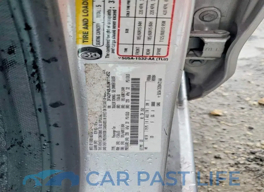 3FADP4BJ9JM111452# 12