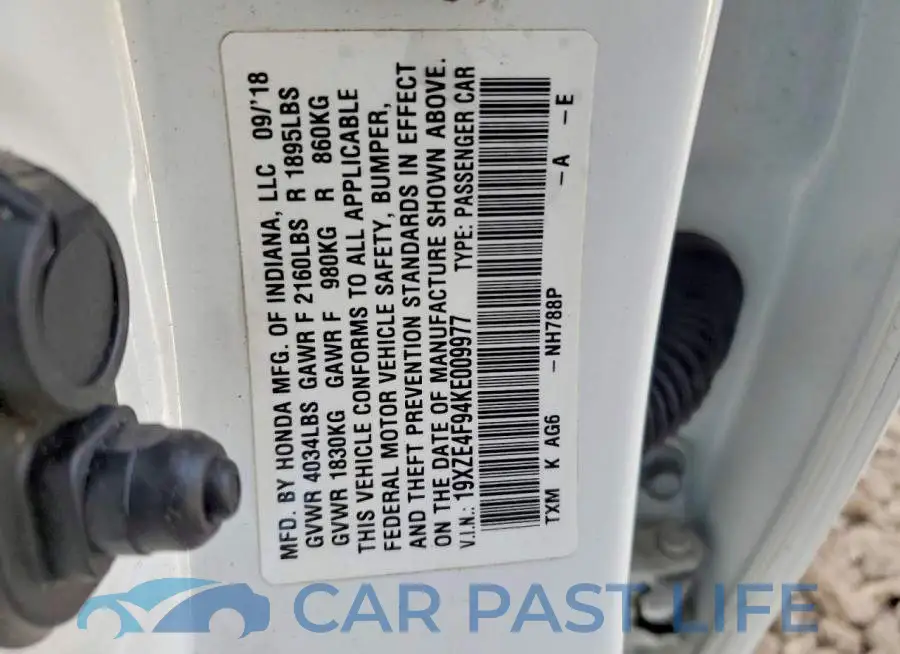 19XZE4F94KE009977# 12