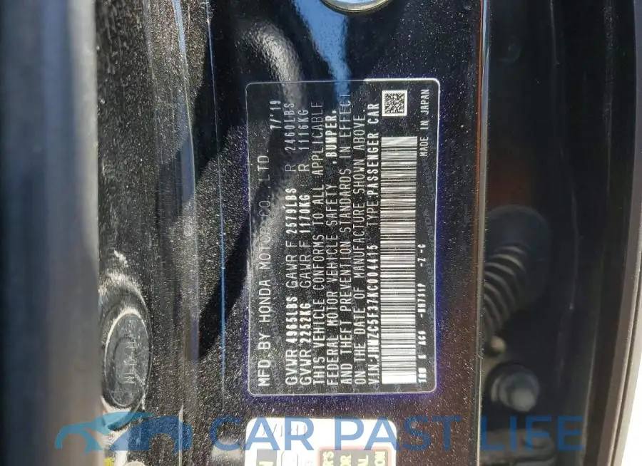 JHMZC5F37KC004415# 12
