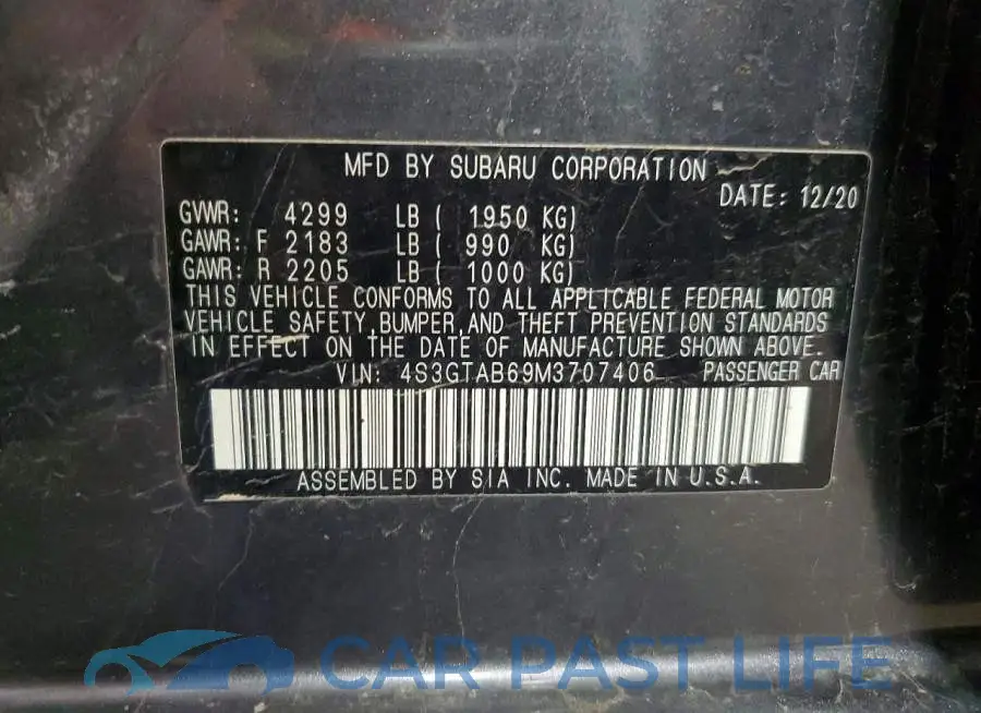 4S3GTAB69M3707406# 12