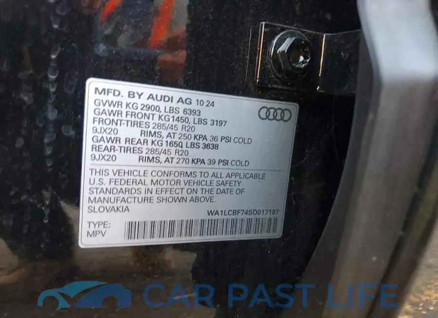 WA1LCBF74SD017197# 13