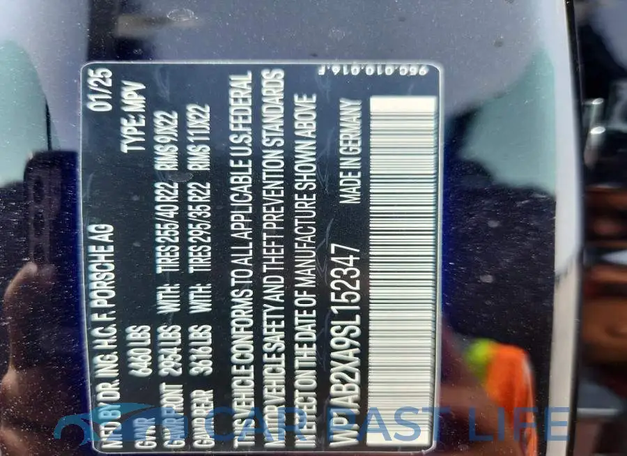 WP1AB2XA9SL152347# 14