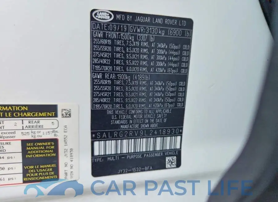 SALRG2RV9L2418930# 13