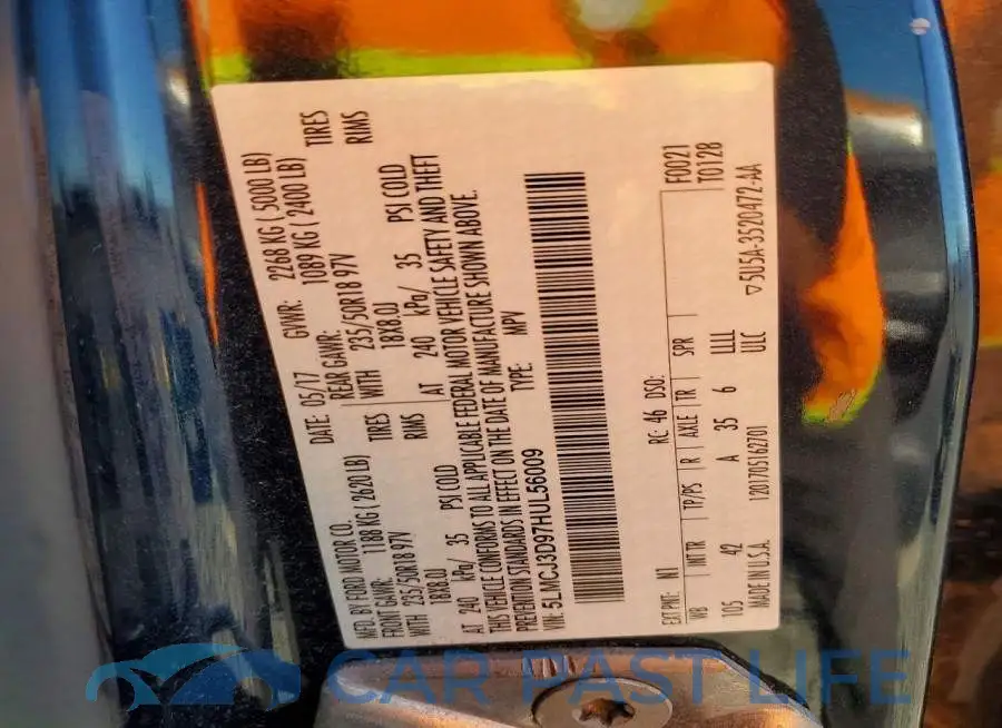 5LMCJ3D97HUL56009# 13