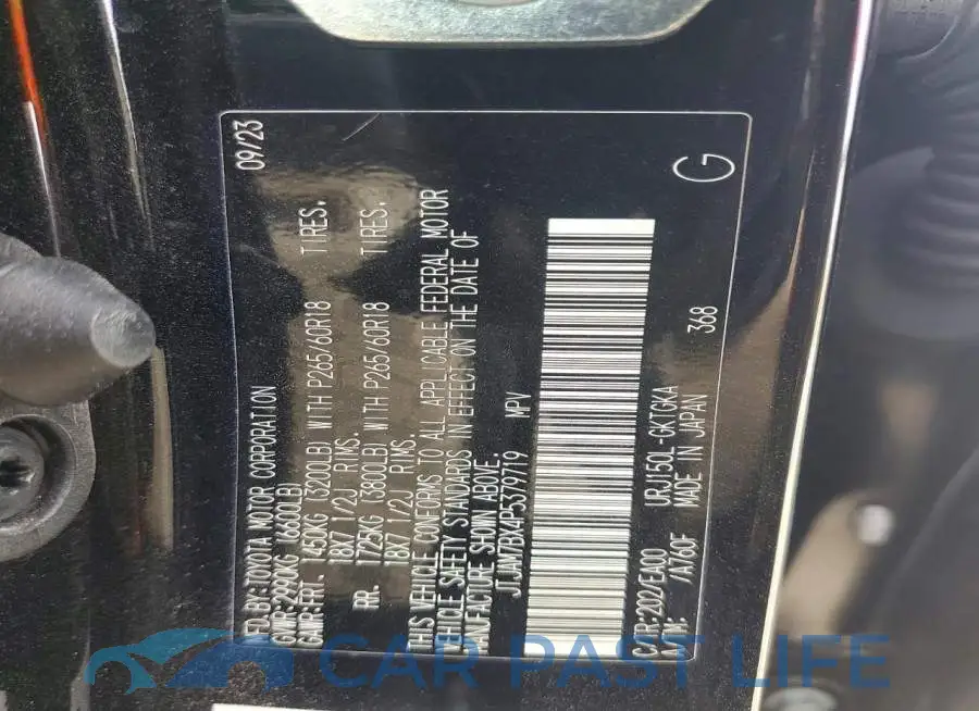 JTJAM7BX4P5379719# 13