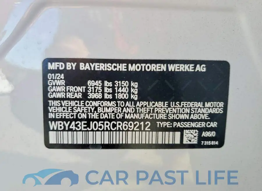 WBY43EJ05RCR69212# 12