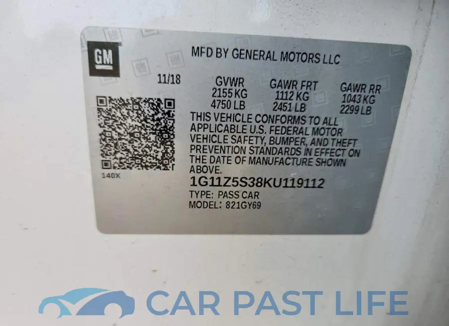 1G11Z5S38KU119112# 12