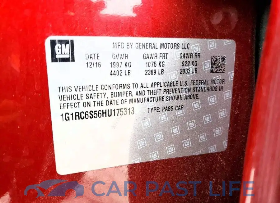 1G1RC6S56HU175313# 12