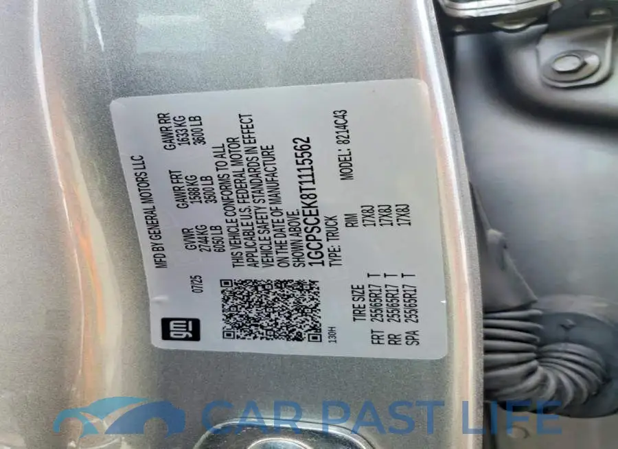 1GCPSCEK8T1115562# 13