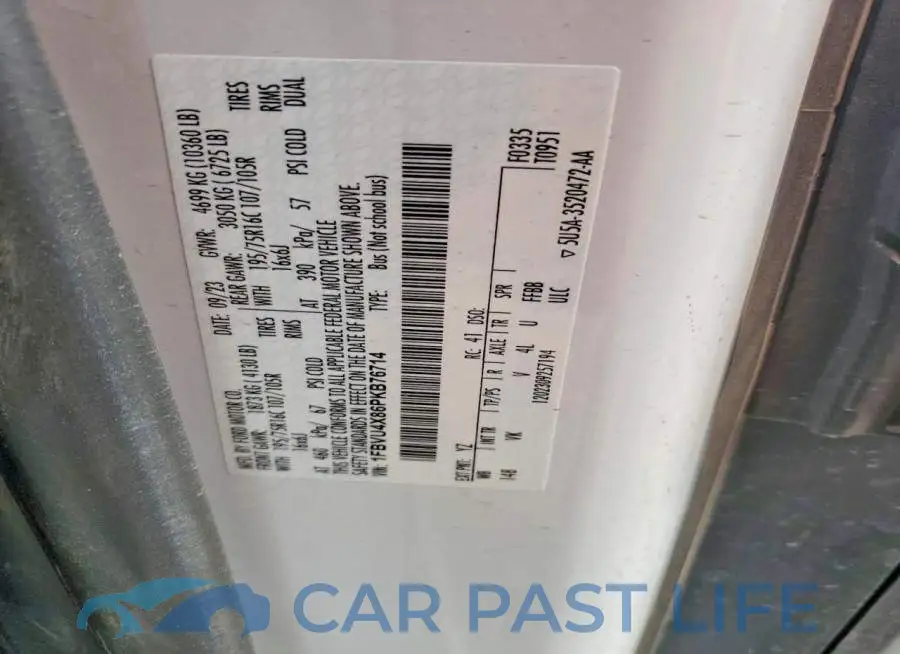 1FBVU4X86PKB76714# 13