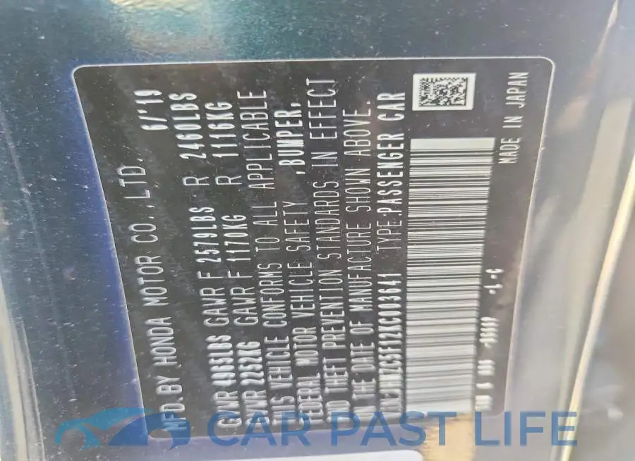 JHMZC5F12KC003641# 12