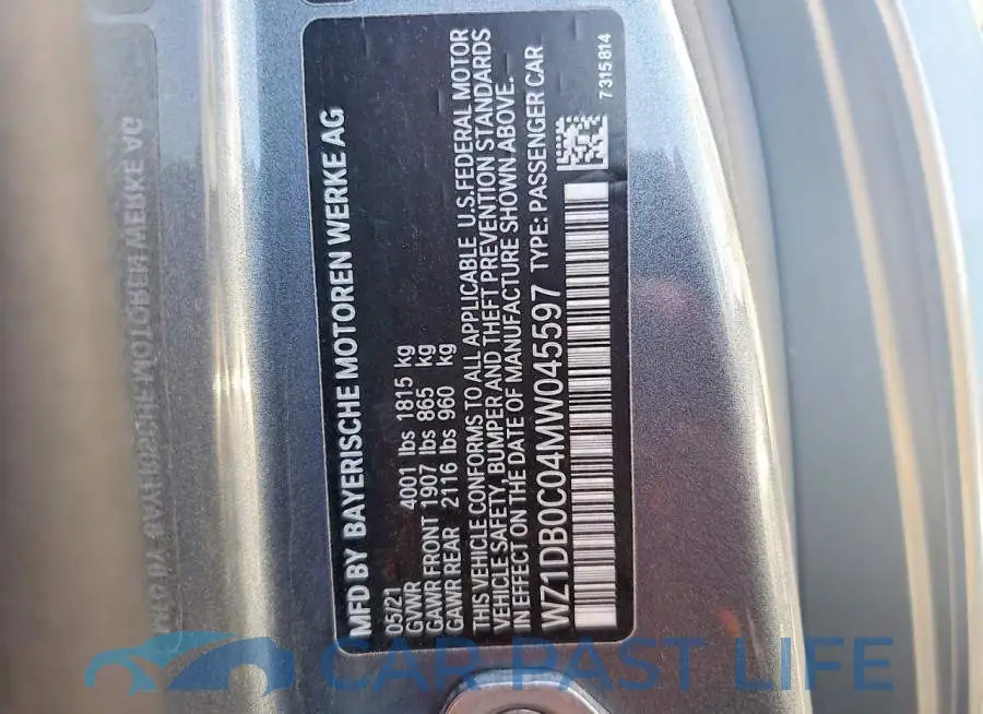 WZ1DB0C04MW045597# 12
