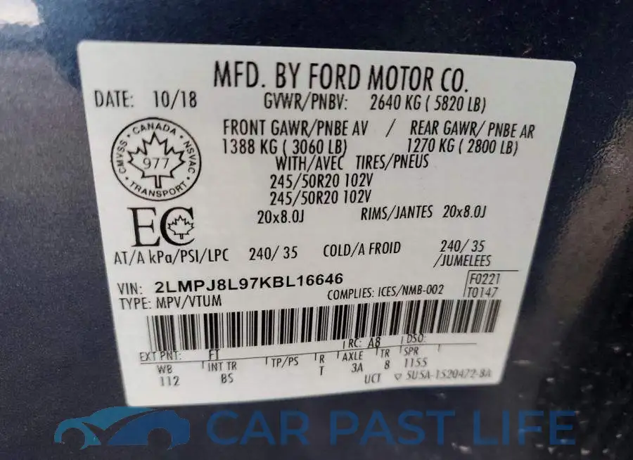 2LMPJ8L97KBL16646# 13