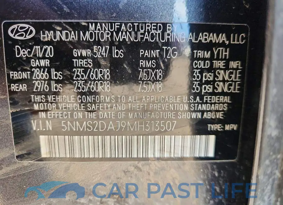 5NMS2DAJ9MH313507# 13