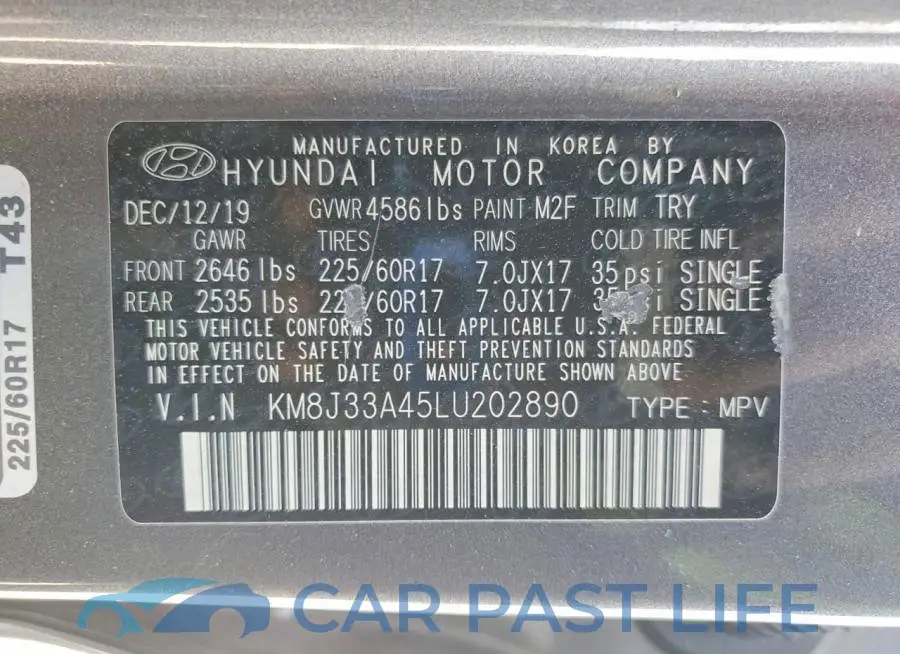 KM8J33A45LU202890# 14