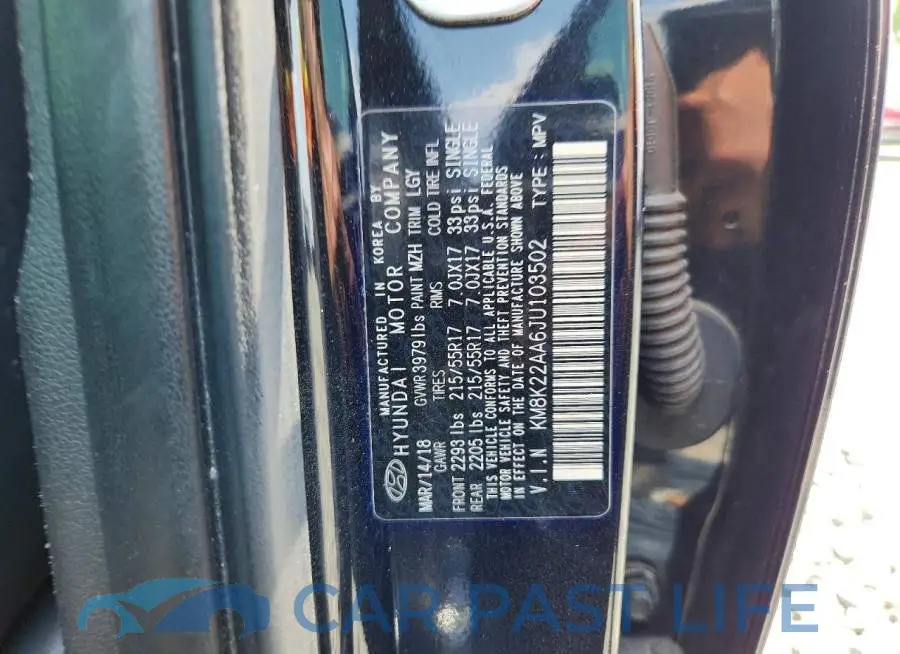 KM8K22AA6JU103502# 12