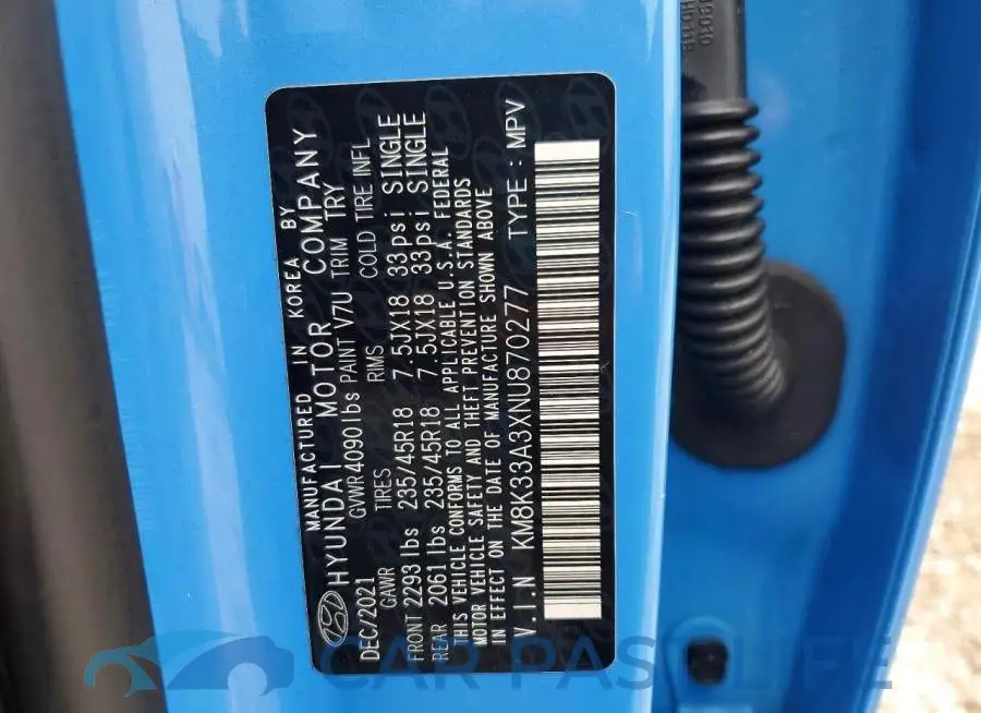 KM8K33A3XNU870277# 12