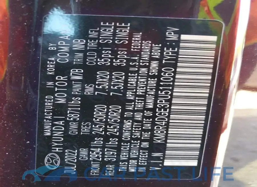 KM8R4DGE3PU511060# 14