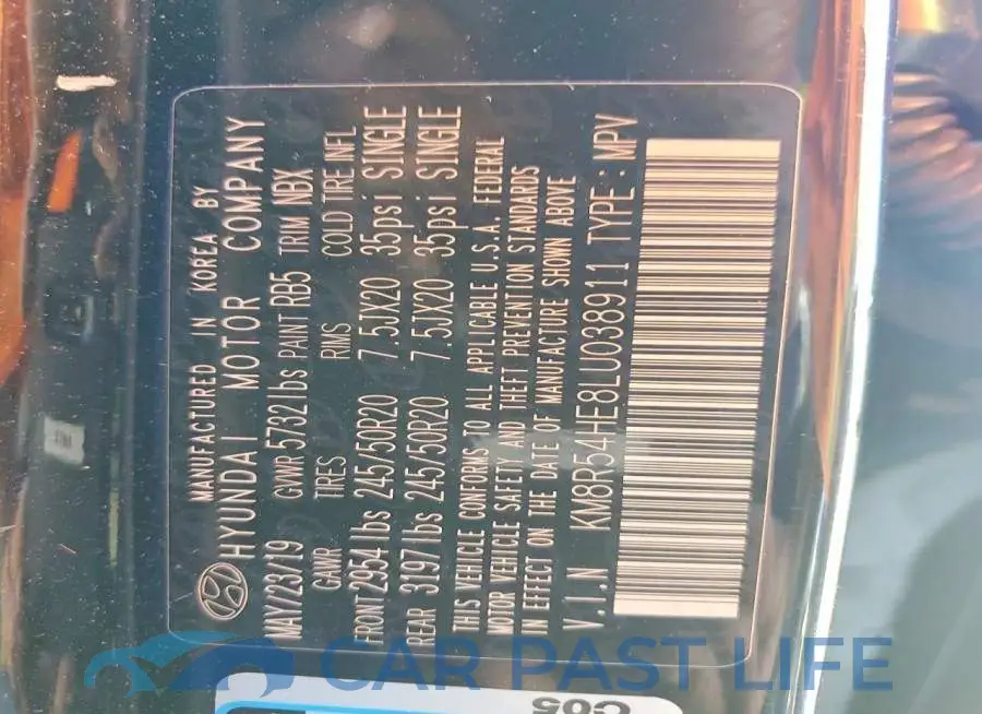 KM8R54HE8LU038911# 14