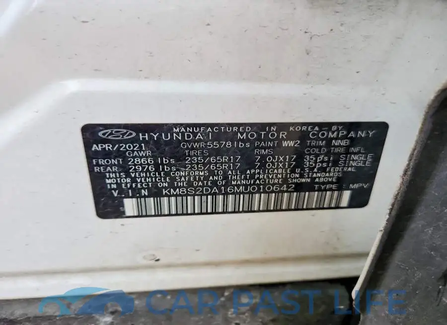 KM8S2DA16MU010642# 13