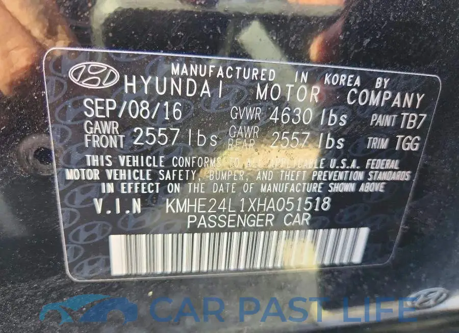 KMHE24L1XHA051518# 12