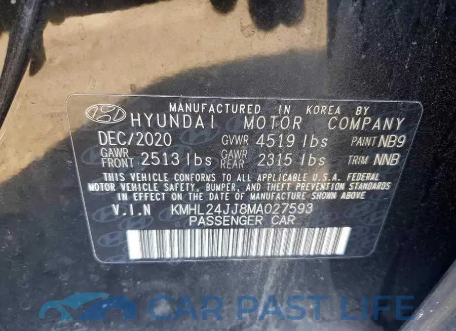 KMHL24JJ8MA027593# 12