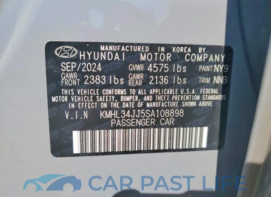 KMHL34JJ5SA108898# 12