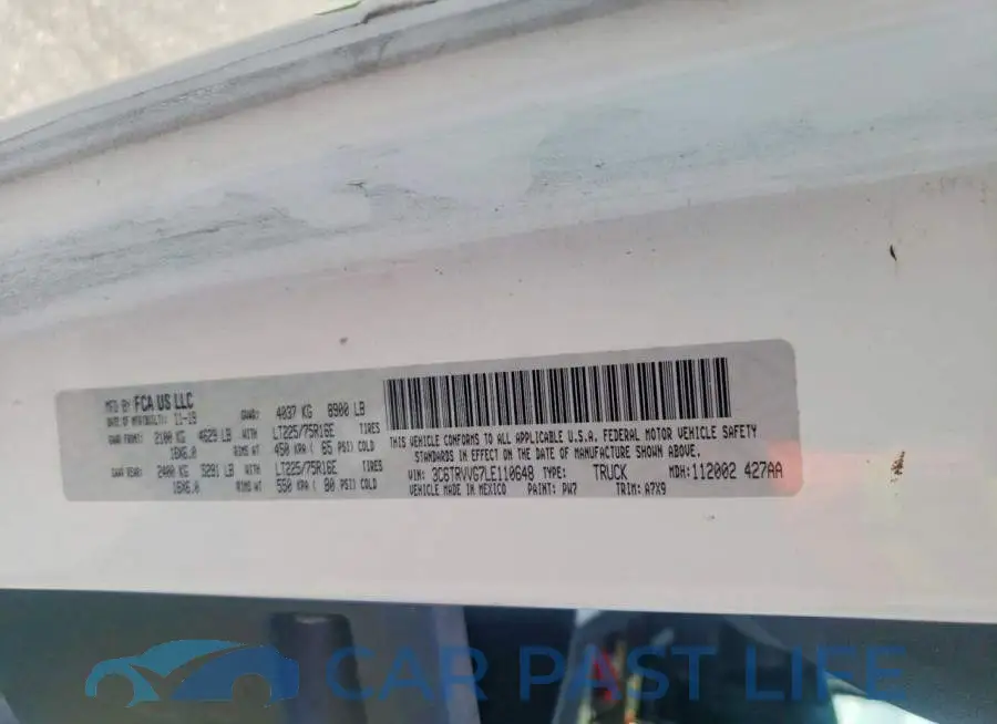 3C6TRVVG7LE110648# 13