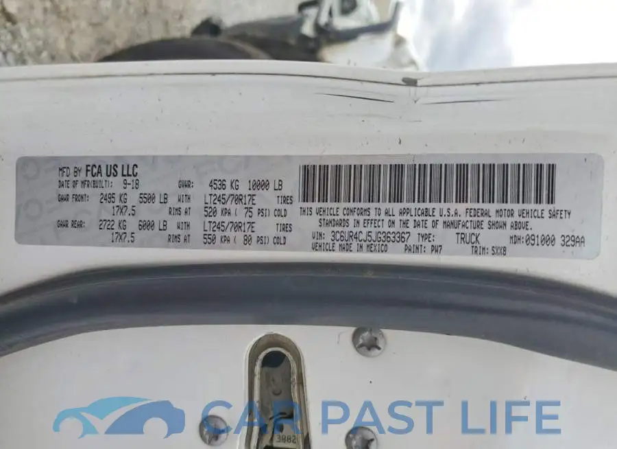 3C6UR4CJ5JG363367# 12