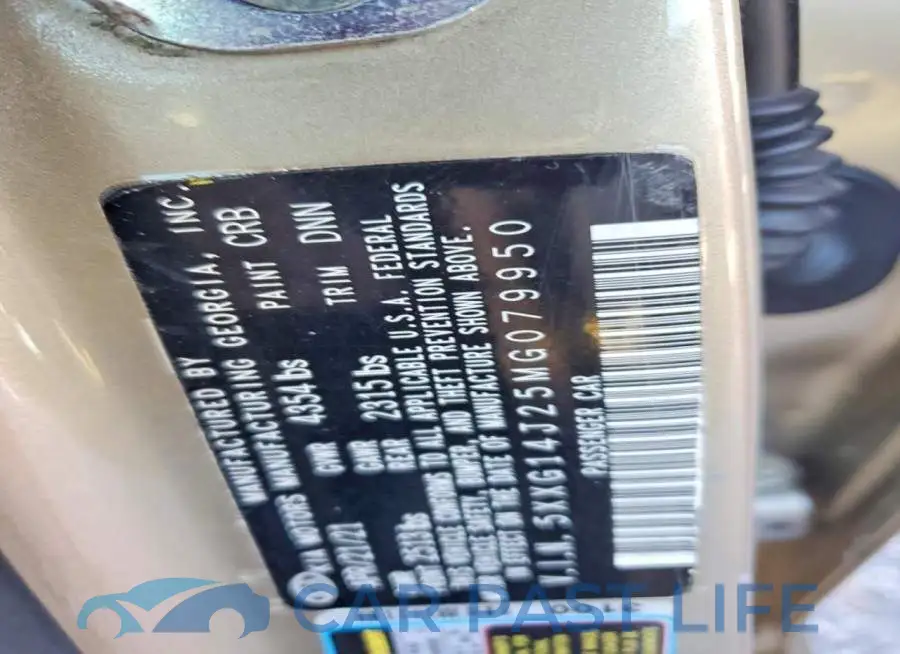 5XXG14J25MG079950# 12