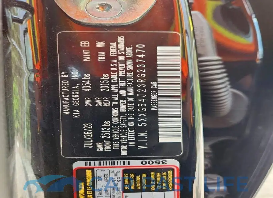 5XXG64J23RG237470# 12