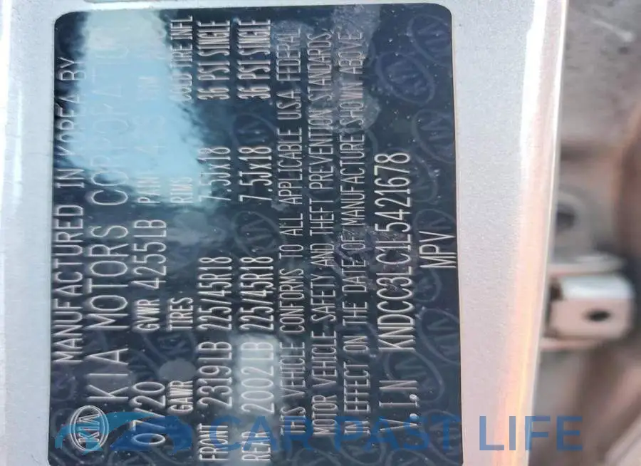 KNDCC3LC1L5421678# 13